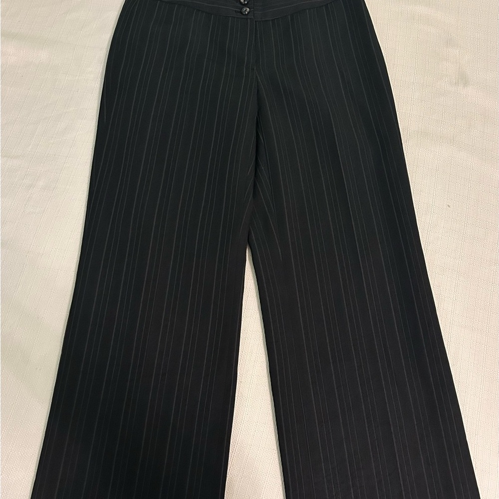 Nine West Black Pinstripe Women's Pants